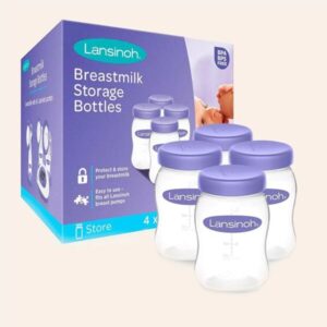 LANSINOH BOTELLA DE ALMACENAMIENTO 160ML 4 UNI