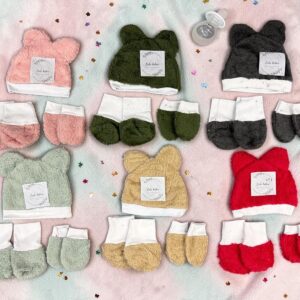 SET PELUCHE GORRO, MANOPLAS Y ESCARPINES